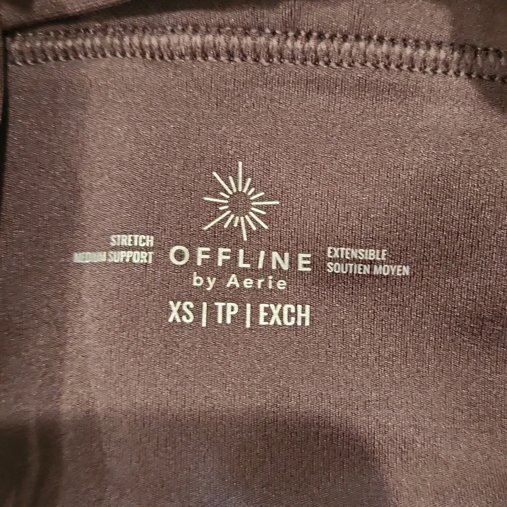 Offline by Aerie brown camo strappy back sports bra size XS - Picture 5 of 6